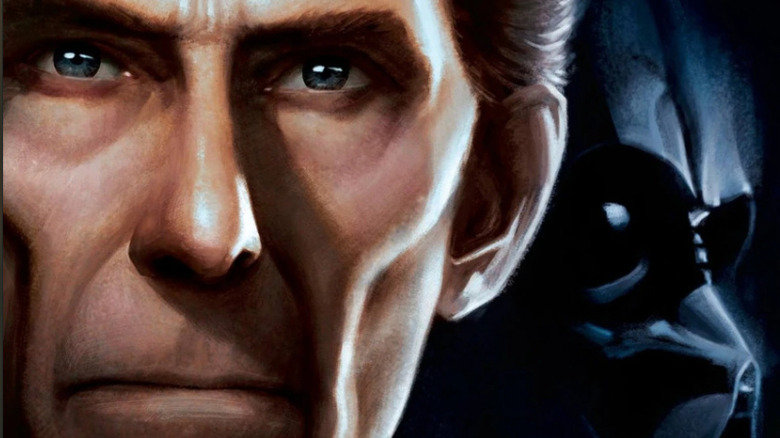Tarkin next to Darth Vader on the cover of the Star Wars book