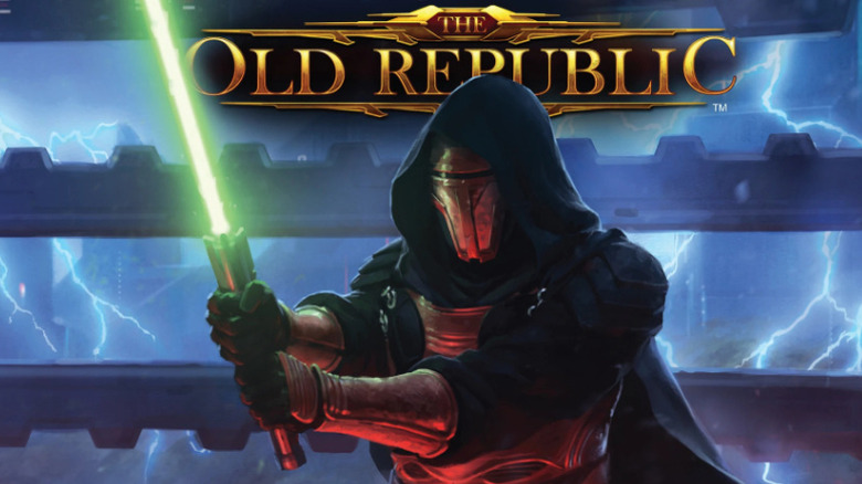 Revan holds a green lightsaber on the cover of Star Wars: The Old Republic: Revan