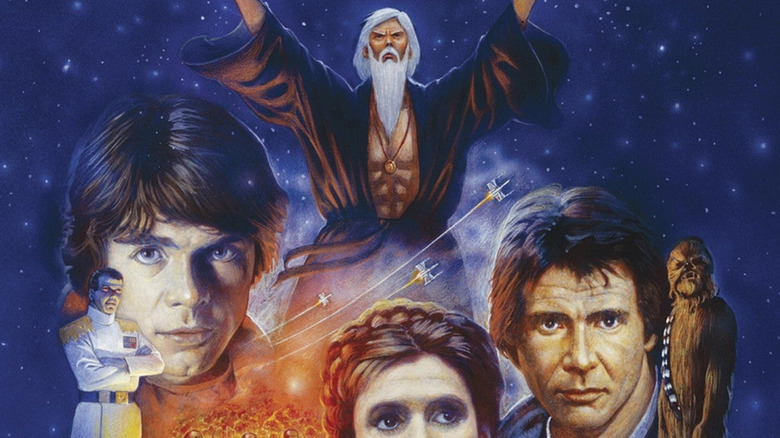 Thrawn Watches the heroes on the Heir to the Empire cover