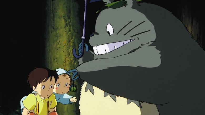 Totoro gifts Satsuki and Mei