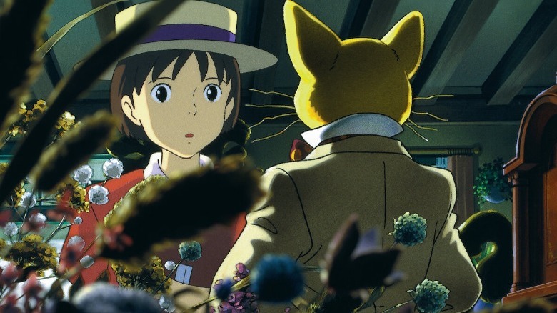 Shizuku and the Baron statue