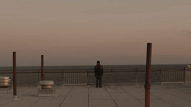 Milo stares out to sea