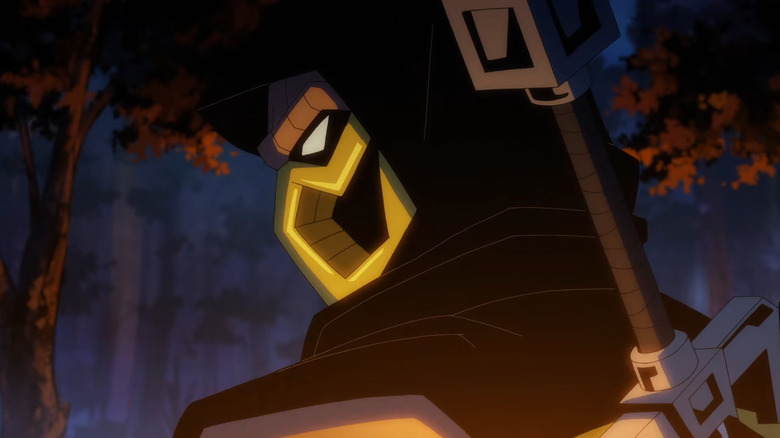 Scorpion looking behind him in Mortal Kombat Legends: Scorpion's Revenge (2020)