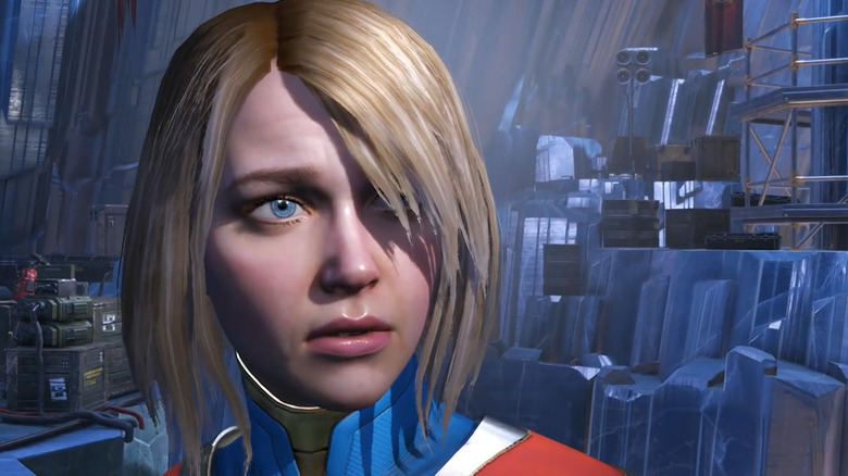 Supergirl looking sad in Injustice 2