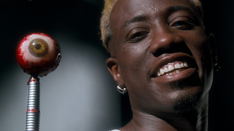 Wesley Snipes as Simon, keeping an eye on you in Demolition Man