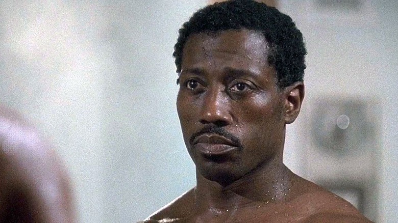 Wesley Snipes as Monroe, looking tough in Undisputed