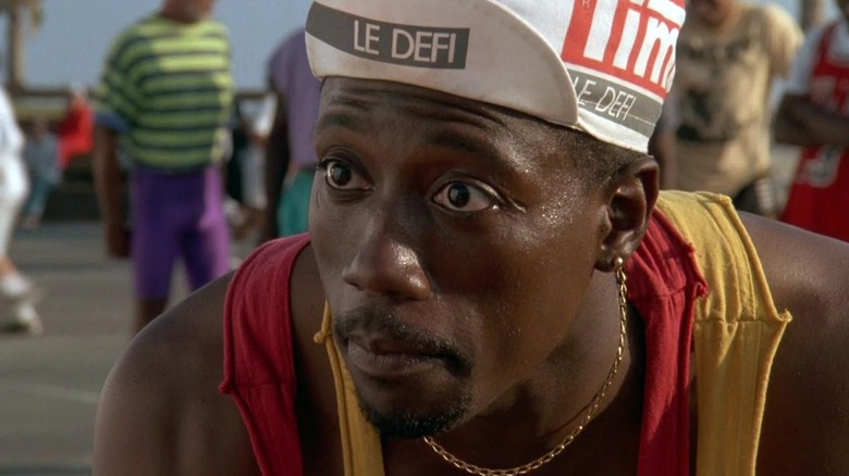 Wesley Snipes as Sidney, putting his game face on in White Men Can't Jump