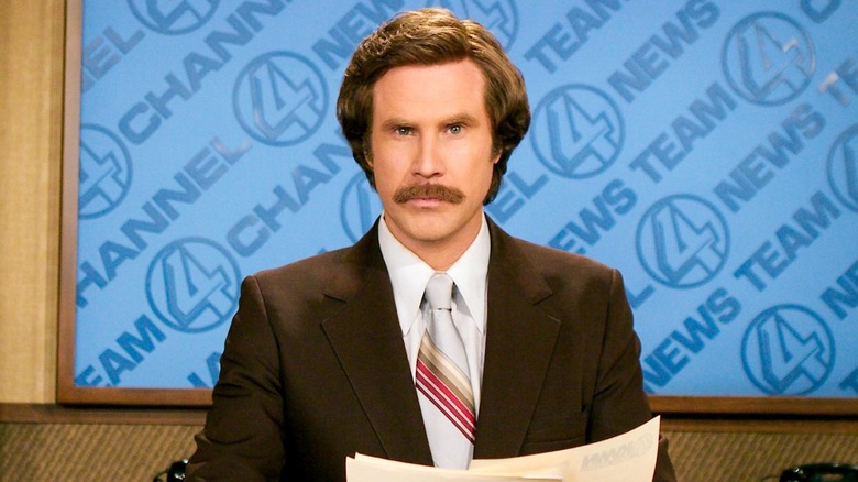 Will Ferrell suit mustache