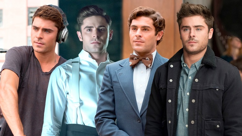 Zac Efron headphones dress clothes