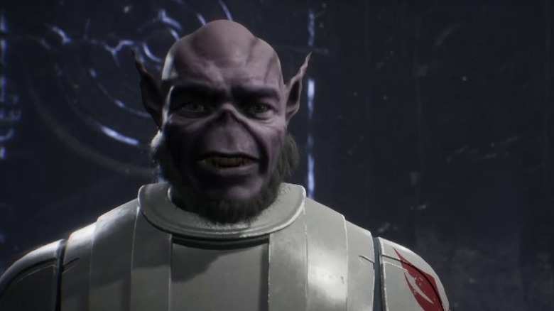 Jaro Tapal speaking in Star Wars Jedi: Fallen Order