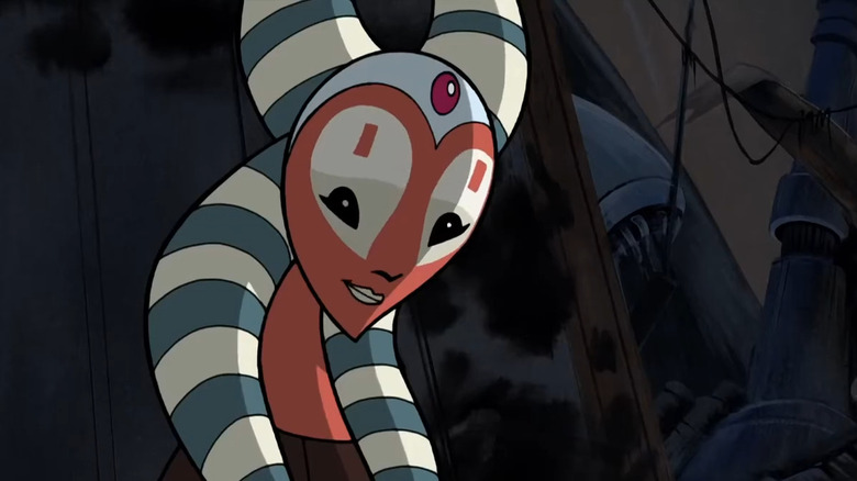Shaak Ti smiling on Star Wars: Clone Wars