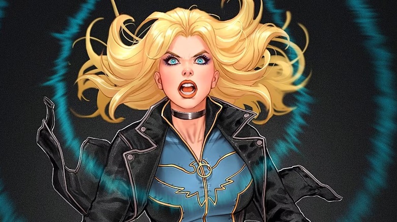 Black Canary emits the sonic Canary Cry on the cover of Black Canary: Best of the Best #1