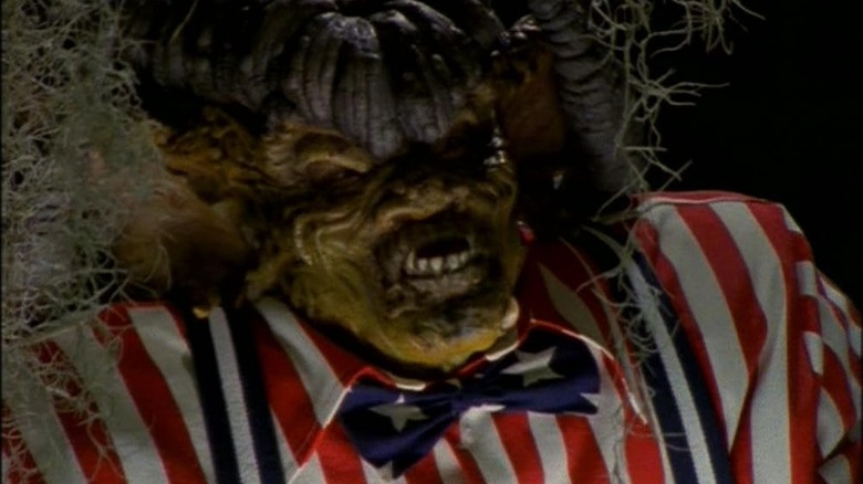 A monster wears a carnival barker outfit in Goosebumps (1995)
