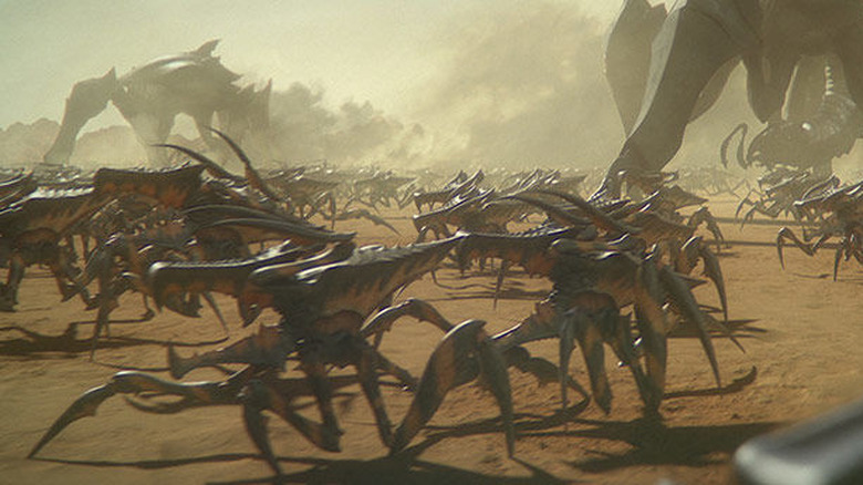 Starship Troopers' Giant spider attack
