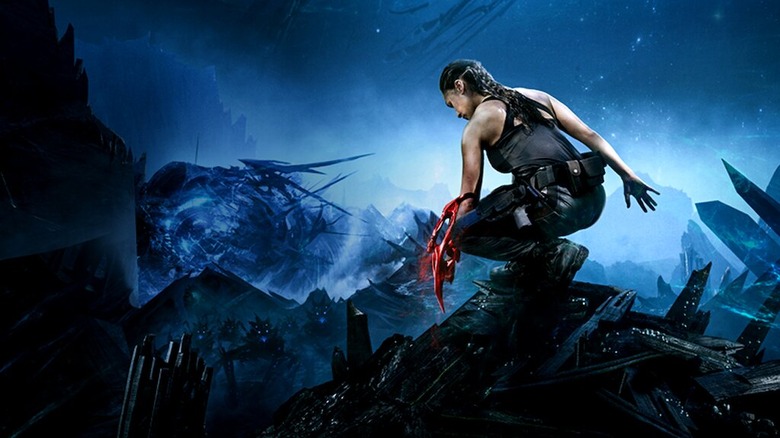 Lindsey Morgan explores an alien planet
