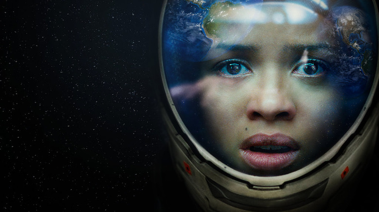 Gugu Mbatha-Raw floats in space