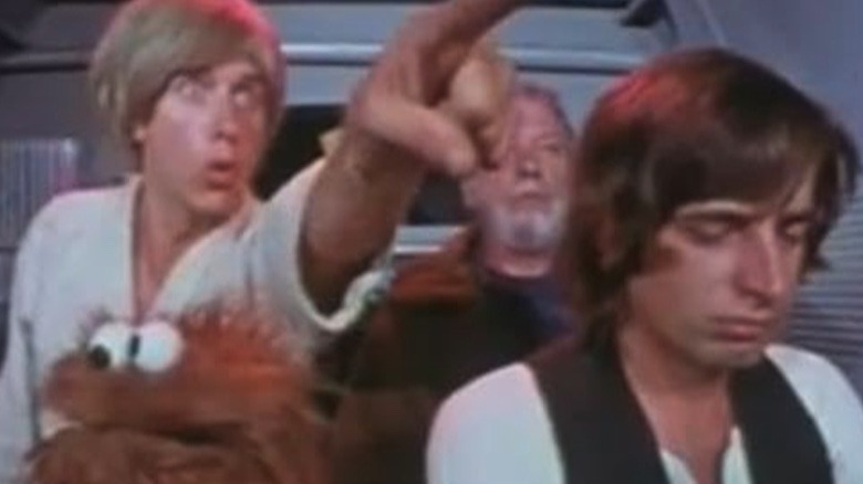 Bob Knickerbocker, Scott Mathews, and Jeff Hale as Ham Salad, Fluke Starbucker, and Augie "Ben" Doggie in Hardware Wars