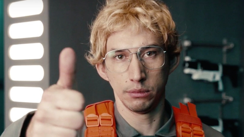 Adam Driver as Kylo Ren dressed as Matt the Radar Technician on SNL