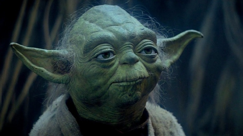 A close-up of Yoda in The Empire Strikes Back