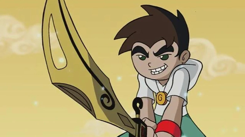 Raimundo holding the sword of the storm