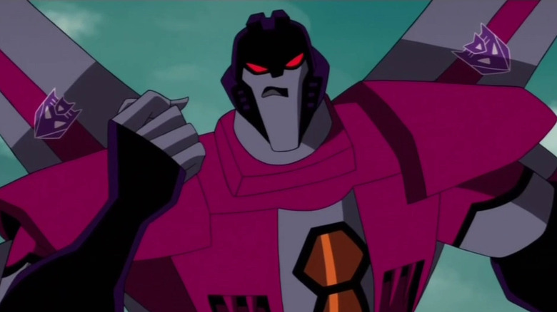 Starscream with his fist in the air