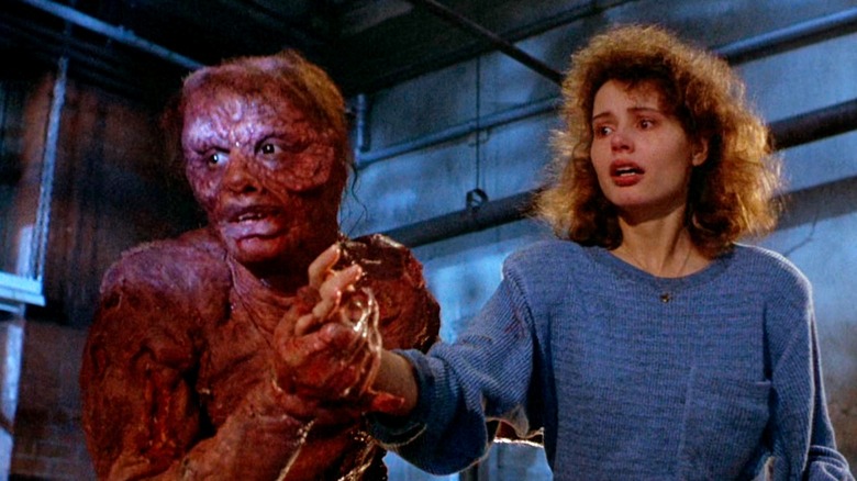 Geena Davis and Jeff Goldblum in The Fly