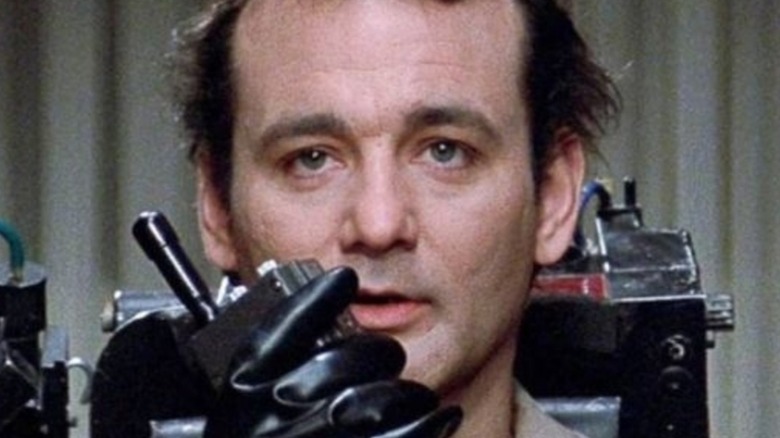 Bill Murray in proton pack walkie talkie