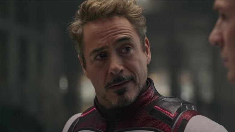 Tony Stark smirking