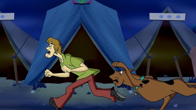 Scooby and Shaggy running