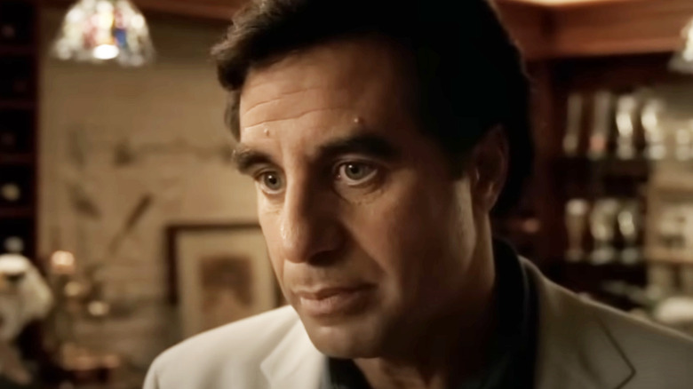 Little Carmine (Ray Abruzzo) talks in a restaurant in The Sopranos