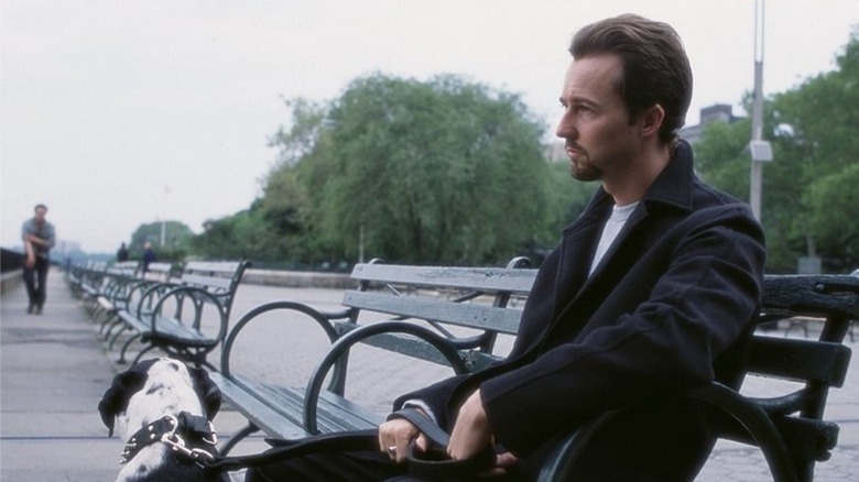 Edward Norton sit bench 25th Hour