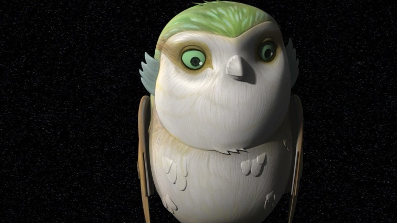 Morai the convor watches over Ahsoka Tano