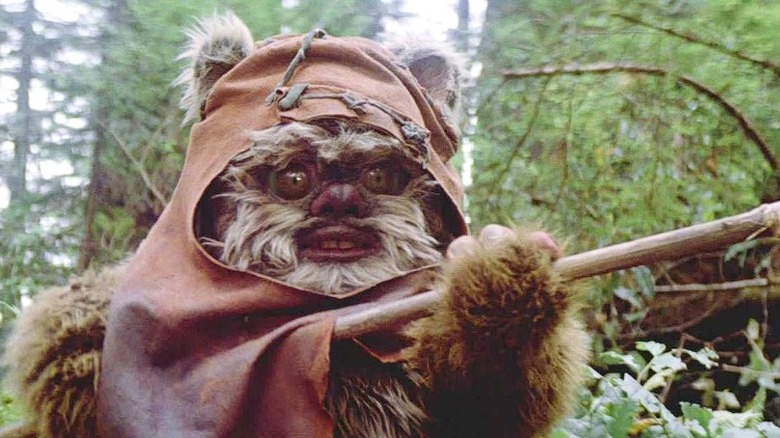 An ewok ready for murder.