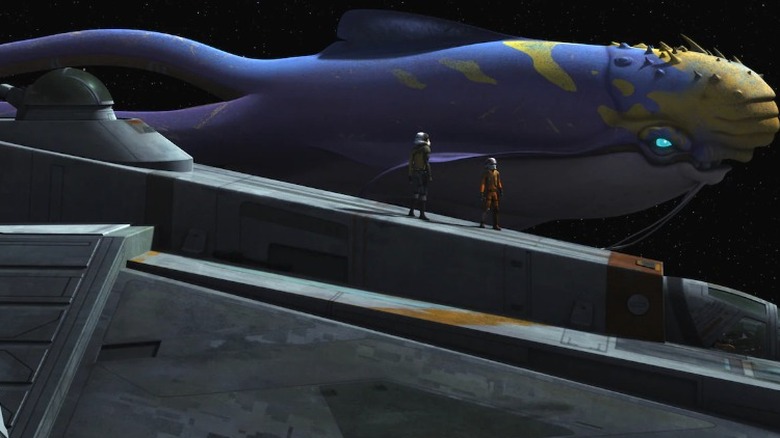 Ezra and Kanan attempt to commune with a purrgil