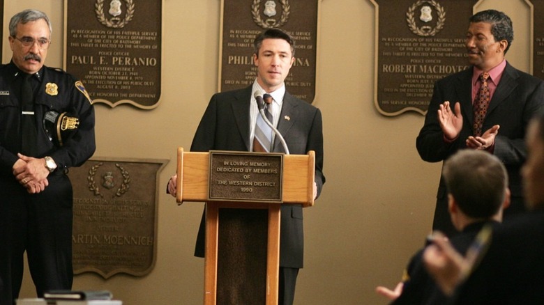 Aidan Gillen as Mayor Tommy Carcetti in The Wire