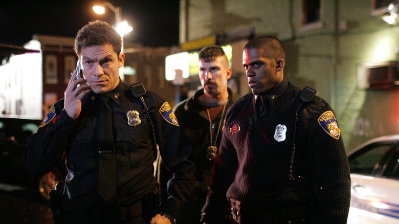 Jonnie Brown with Dominic West and Benjamin Busch in The Wire