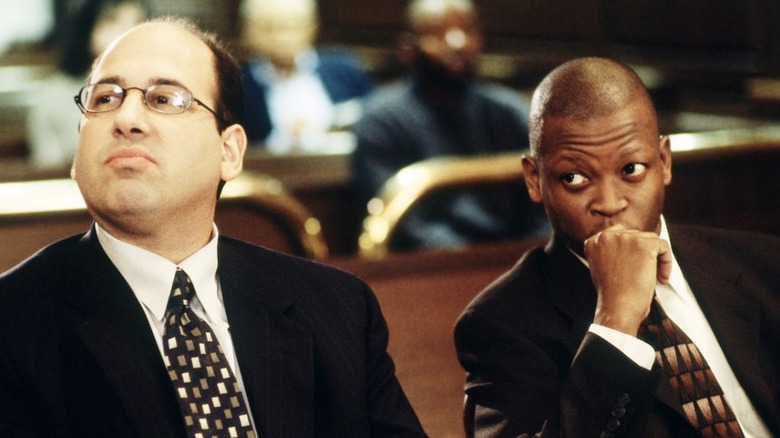 Levy and D'Angelo in The Wire pilot