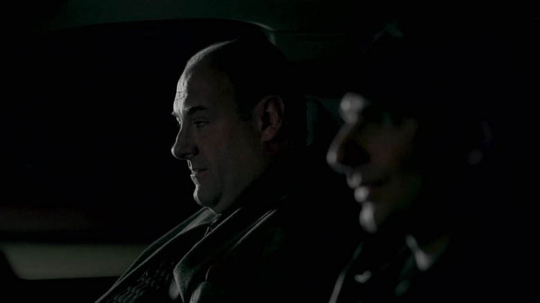 Tony Soprano and Christopher Moltisanti  driving