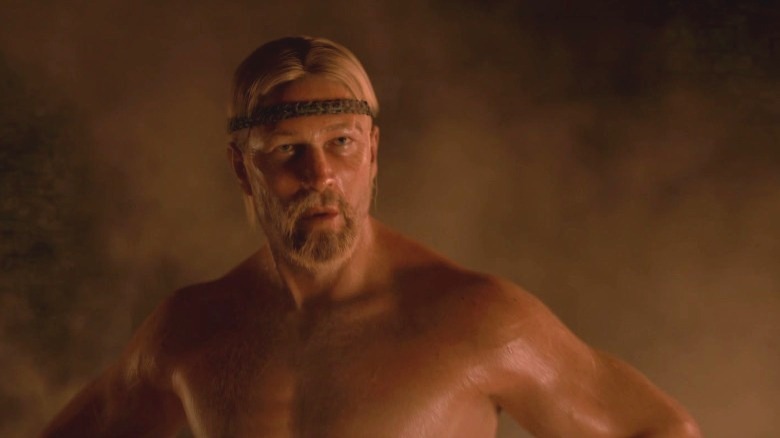 Beowulf standing in the fog