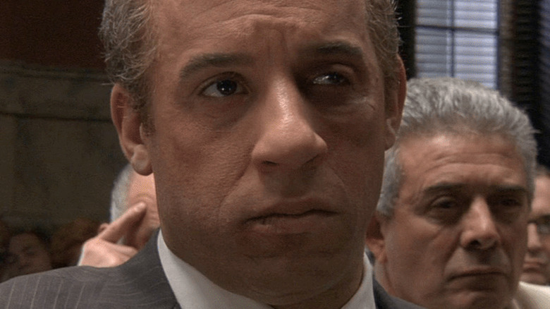 Vin Diesel and Peter Dinklage in Find Me Guilty