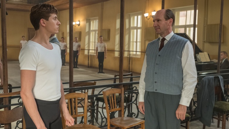 Oleg Ivenko and Ralph Fiennes in "The White Crow"
