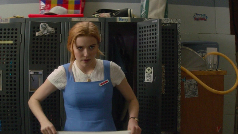 Nancy gets ready for work