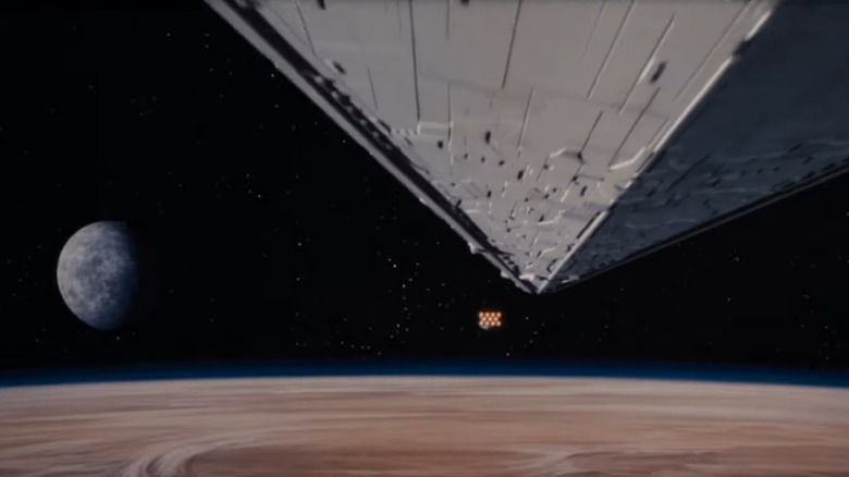 Star Wars Star Destroyer over Tatooine