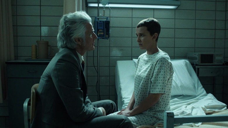 Eleven and Papa in the lab Stranger Things