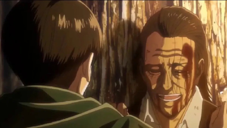 Attack on Titan Levi watches Kenny die