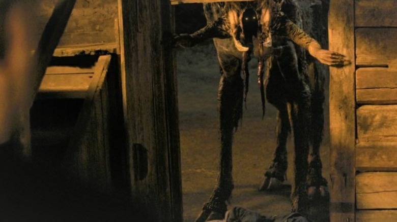 jotunn comes through the doorway in the ritual