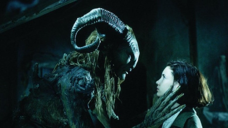 pan's labyrinth faun talks to young girl