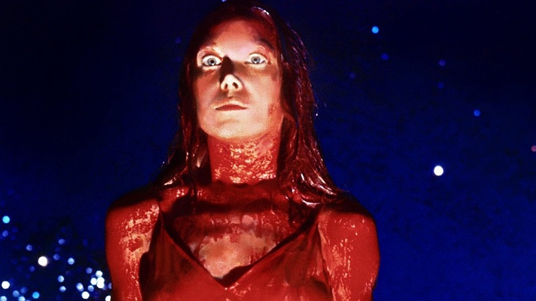 Carrie White Sissy Spacek covered in pig's blood prom