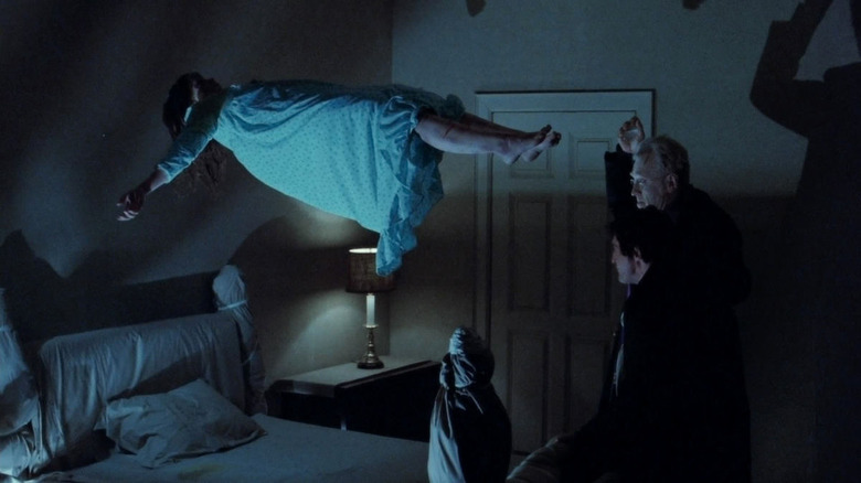 Regan floating above bed The Exorcist