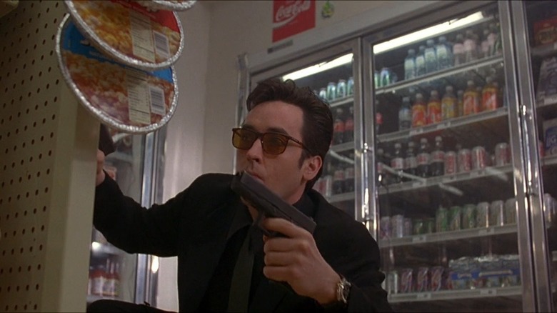 John Cusack Ducks With Gun
